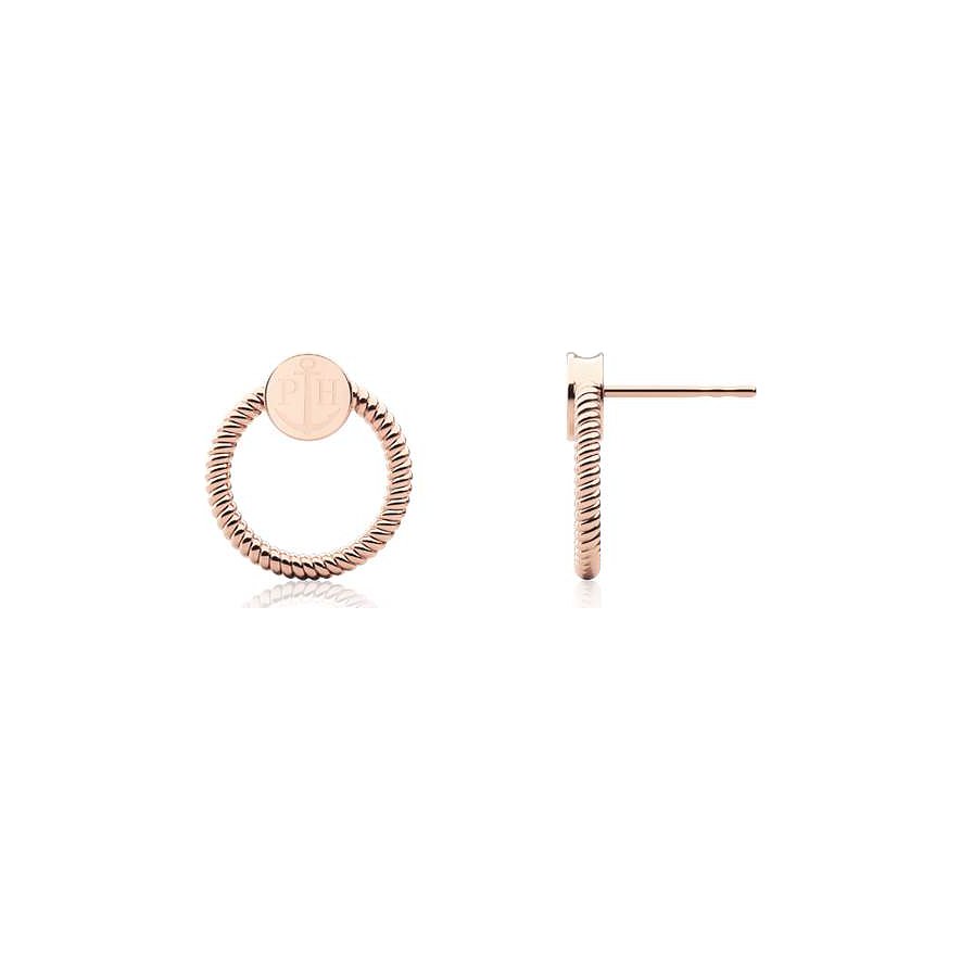 

Paul Hewitt Boucles d'oreilles à fermoir à poussette Hoop Rope PH-ER-Ro-R Acier inoxydable