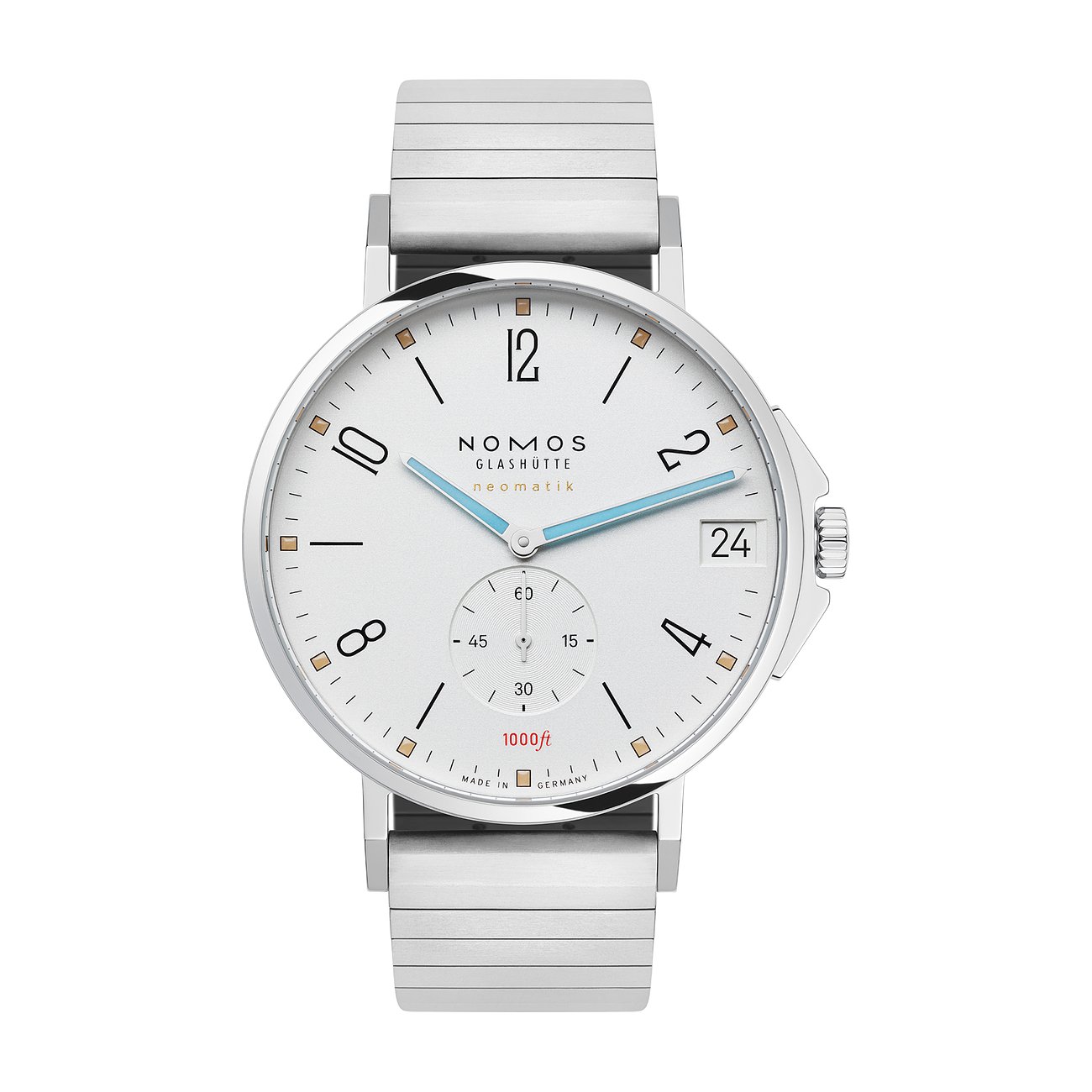 Nomos Glashütte Herrenuhr Tangente Sport neomatik 42 Datum 580