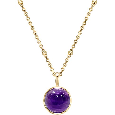 Collier Glanzstücke München en argent 925 avec améthyste.