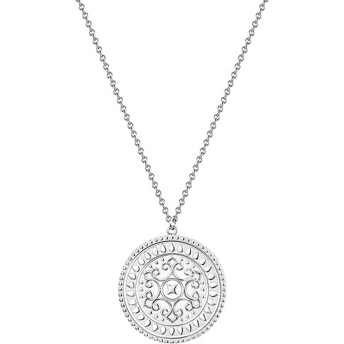 Glanzstücke München Kette aus 925er Silber mit Medaillon-Anhänger.