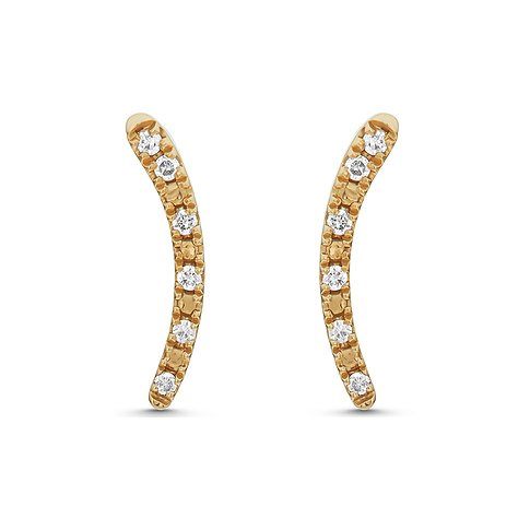 5/16" Diamantschliff Kleine Letztes Abendmahl Ohrstecker Echte 10K