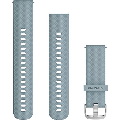 Garmin Silikon-Armband mit Rautenmuster und Metallschnalle.