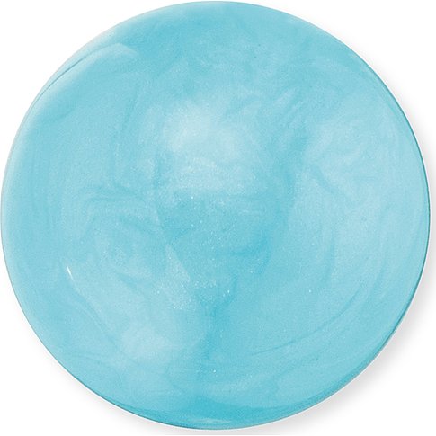 Pendentif Engelsrufer en laiton, ovale, bleu avec un motif tourbillonnant.