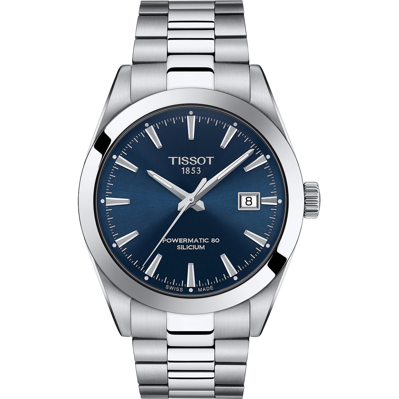 Tissot Herrenuhr Gentleman Powermatic 80 Silicium T1274071104100