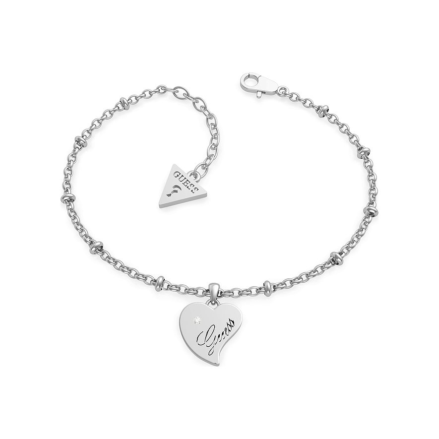 Guess Armband Chain Br Heart Pendant