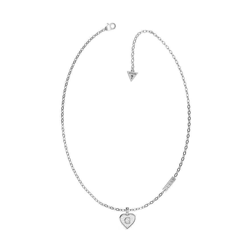 Guess Kette 16-18 Pave G Heart Neck