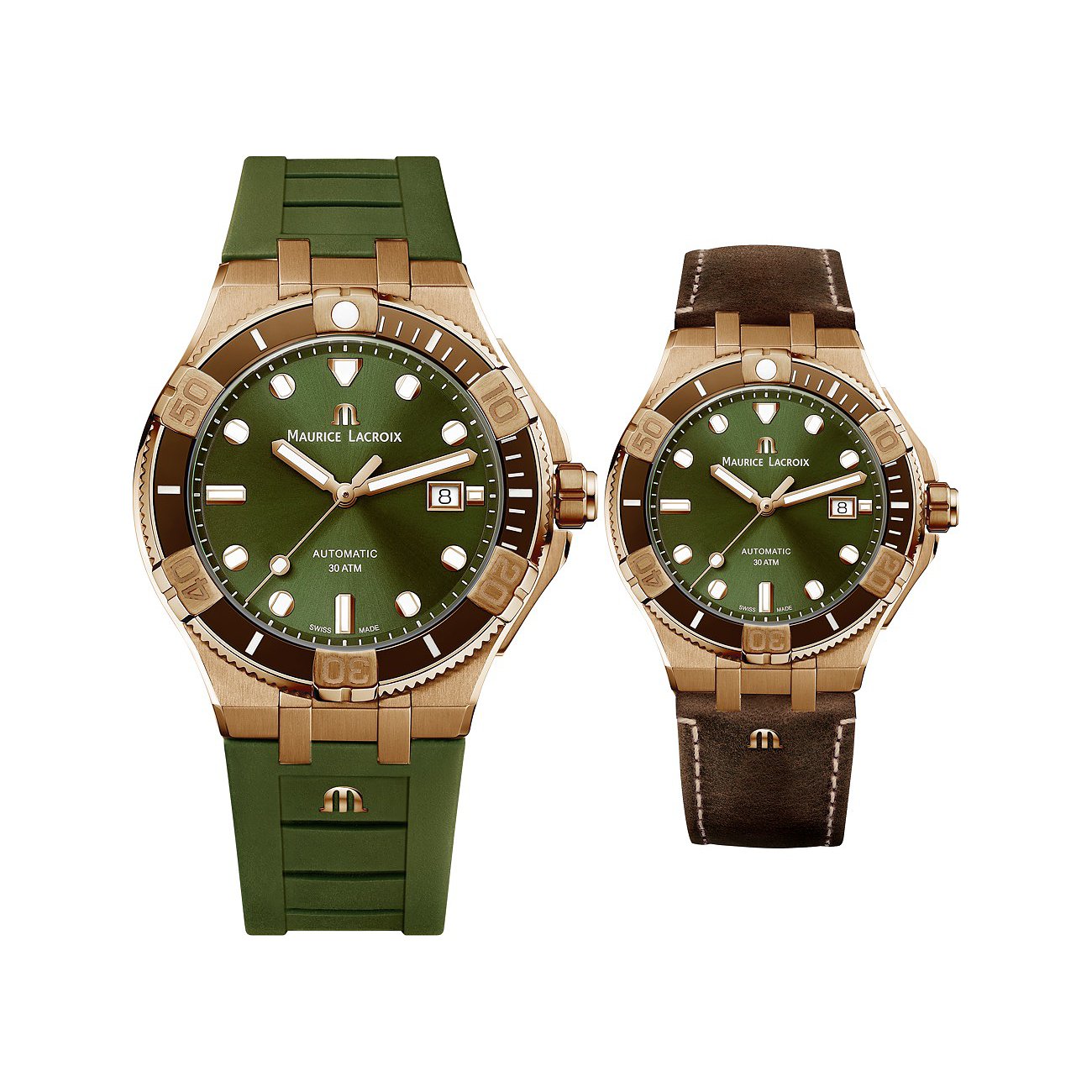 Maurice Lacroix Uhren-Set inkl. Wechselarmband Aikon Venture Bronze AI6058-BRZ01-630-1