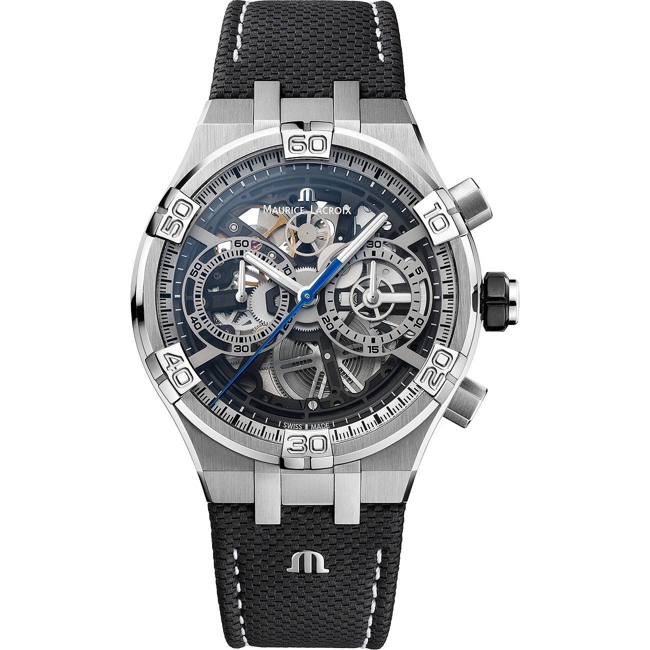 Maurice Lacroix Herrenuhr Aikon Chronograph Skeleton AI6098-SS001-090-1
