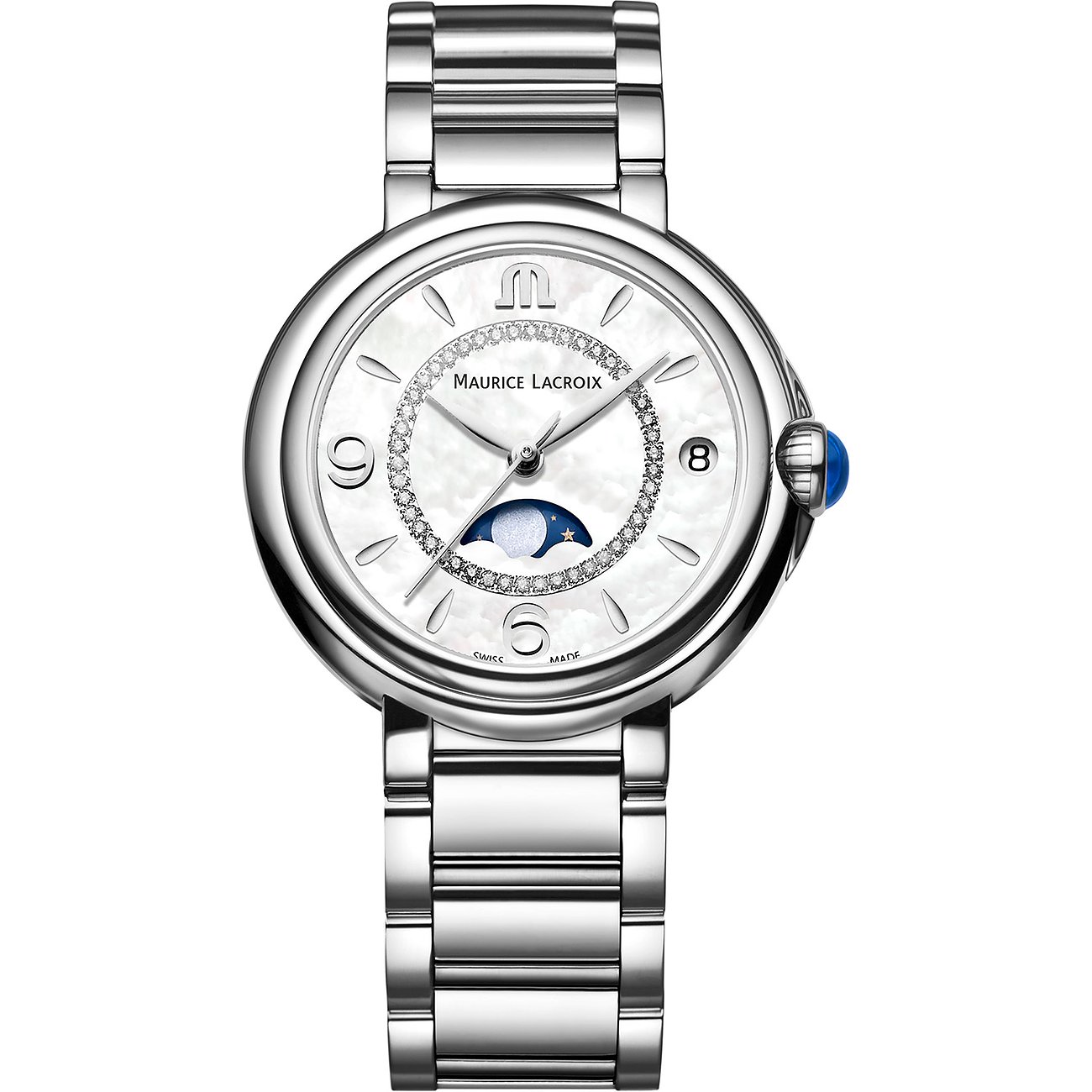 Maurice Lacroix Damenuhr Fiaba Date Moonphase FA1084-SS002-170-1