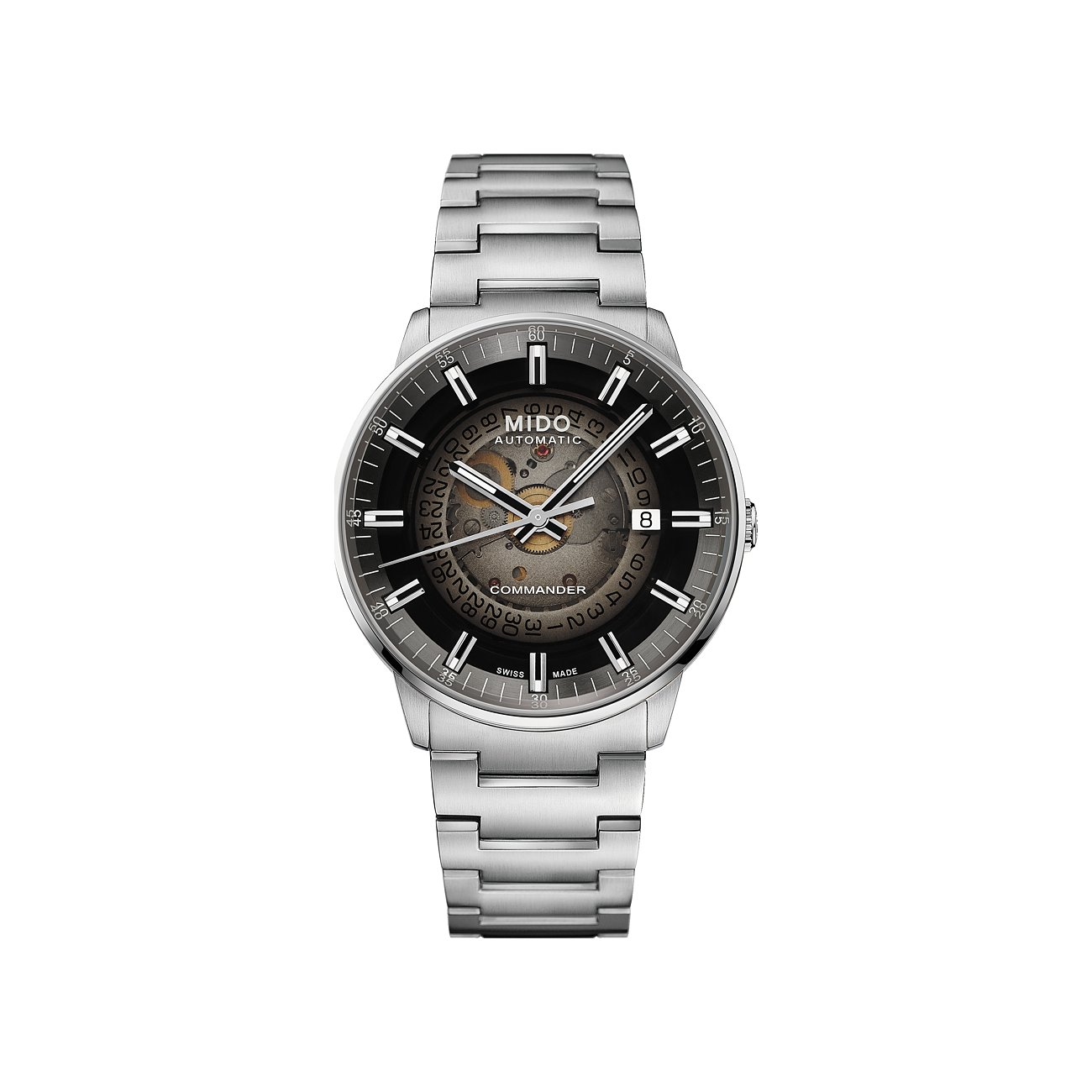 Mido Herrenuhr mit Edelstahlgehäuse, Automatik, analog, mit Datum.