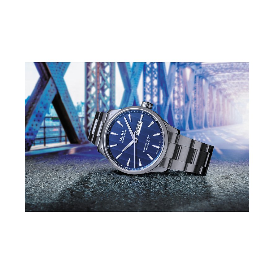 Mido Herrenuhr Multifort Chronometer M0384311104100