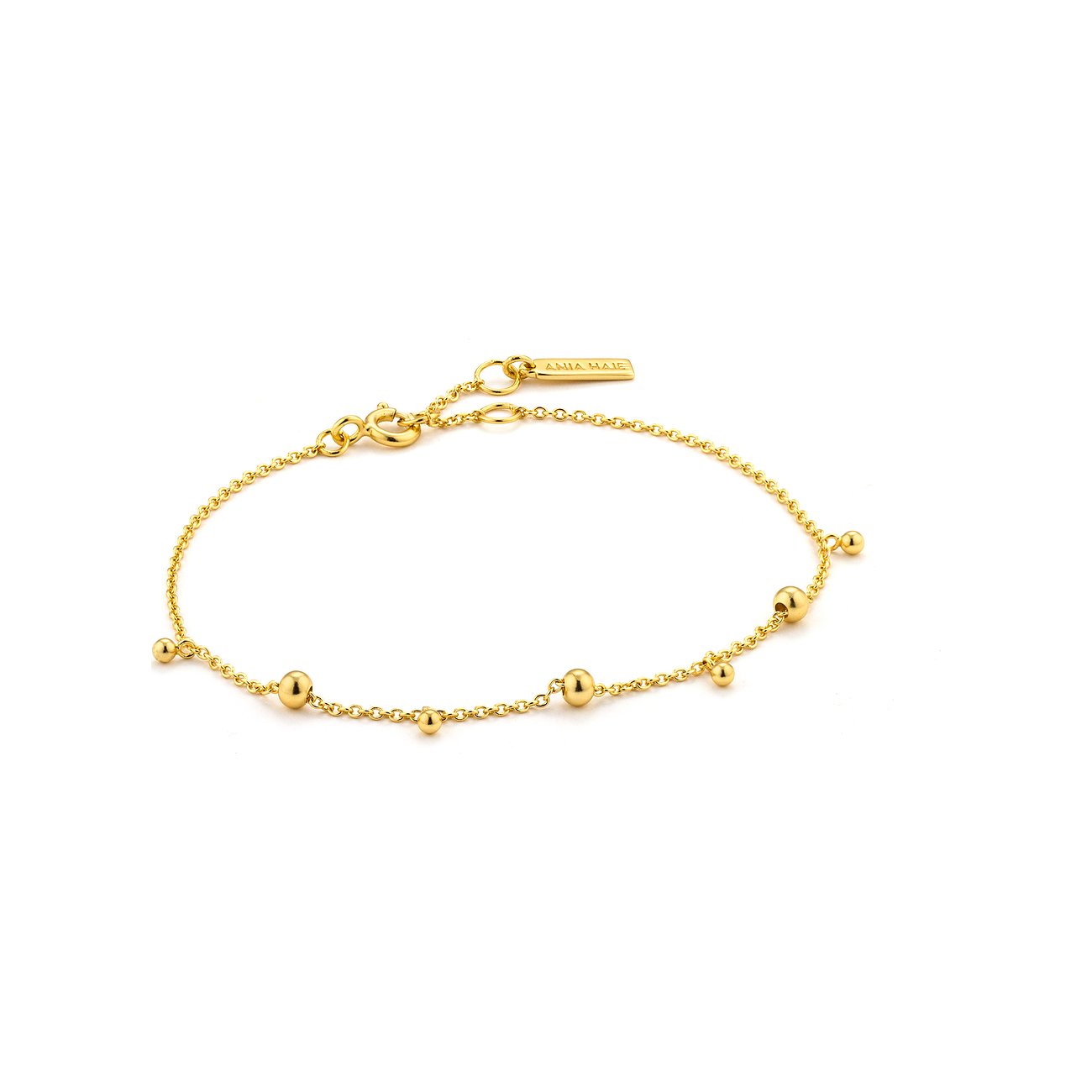 Ania Haie armbånd i 925 sterling sølv med små kugler.