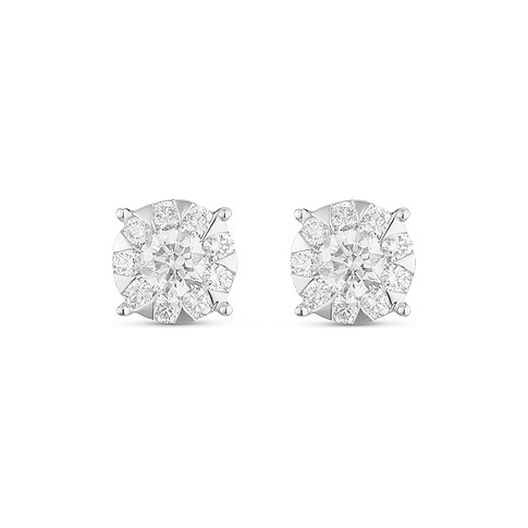 5CT Rund Schliff Labor Erstellt Blau Diamant 14K