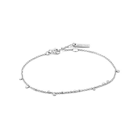 Bracelet Ania Haie en argent 925 avec de petits pendentifs ronds.