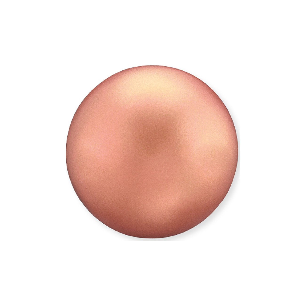 Engelsrufer Kugel aus Messing, roségoldfarben.