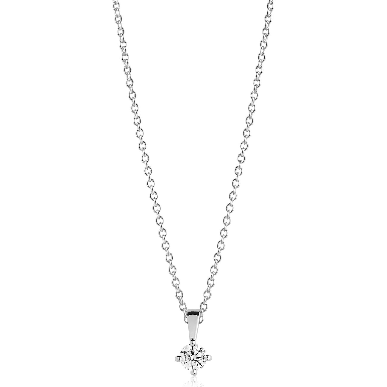 Sif Jakobs Jewellery Halsschmuck aus 925er Silber mit einem runden Zirkonia als Farbstein.