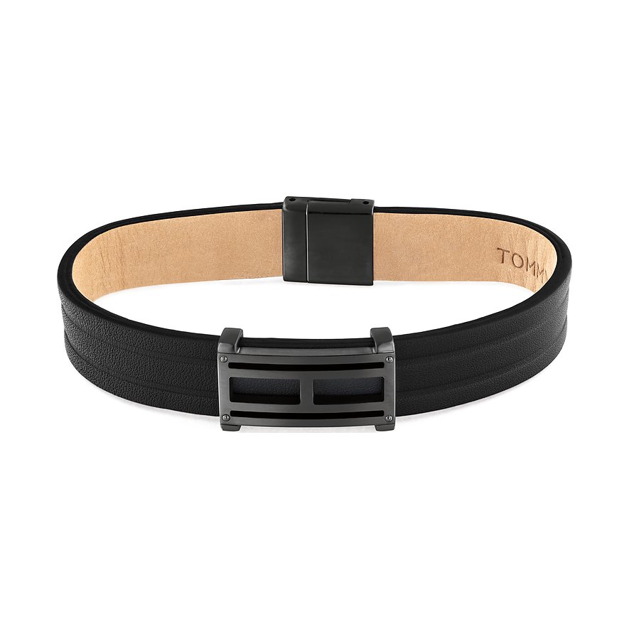 

Tommy Hilfiger Bracelet 2790268S Acier inoxydable, Cuir