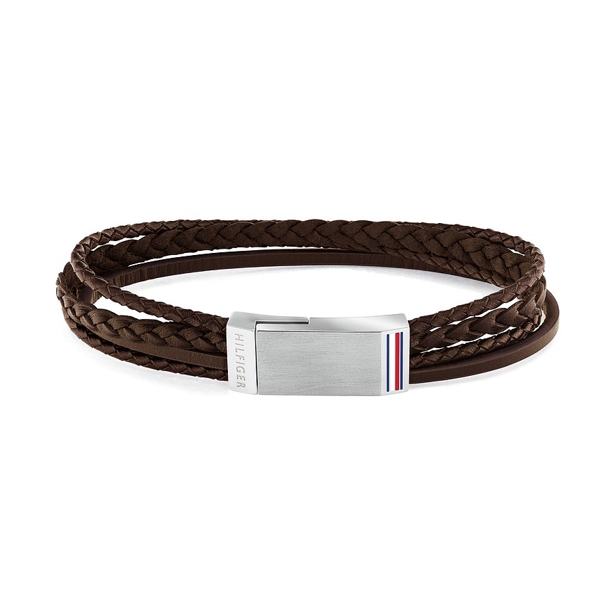 

Tommy Hilfiger Bracelet 2790280S Acier inoxydable, Cuir