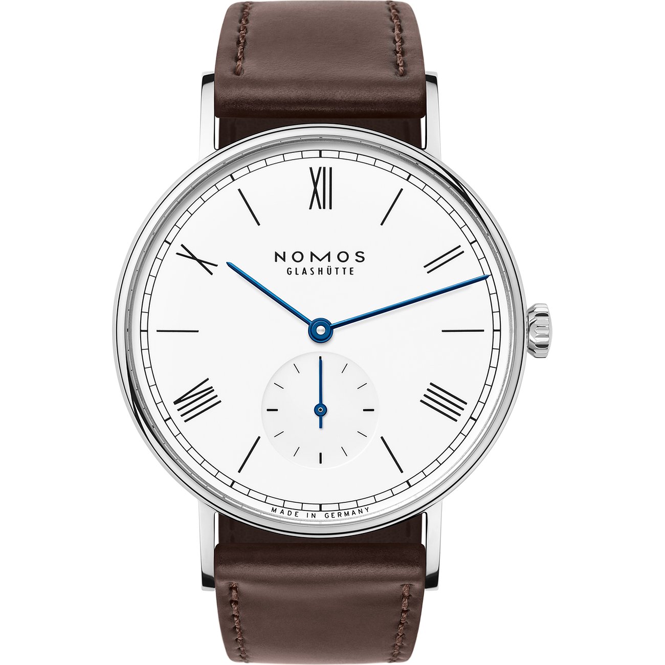 Nomos Glashütte Herrenuhr Ludwig 38 emailleweiss 237