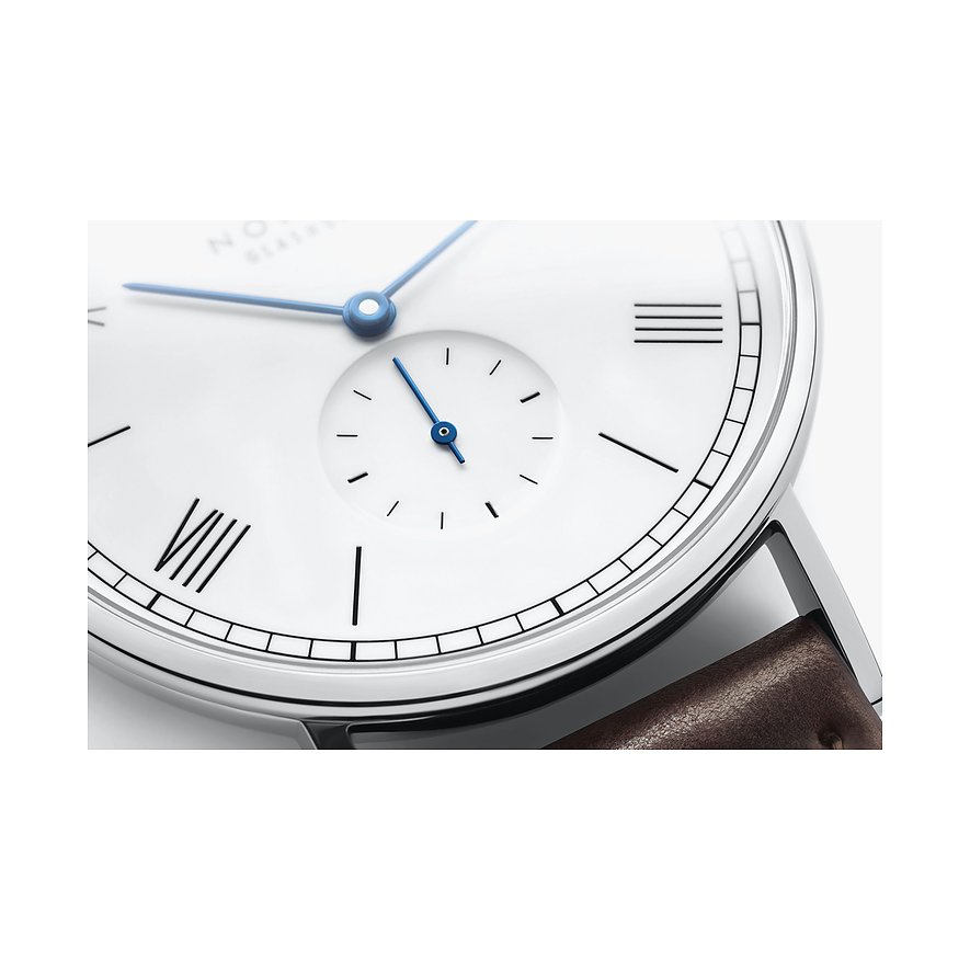 Nomos Glashütte Herrenuhr Ludwig 38 emailleweiss 237