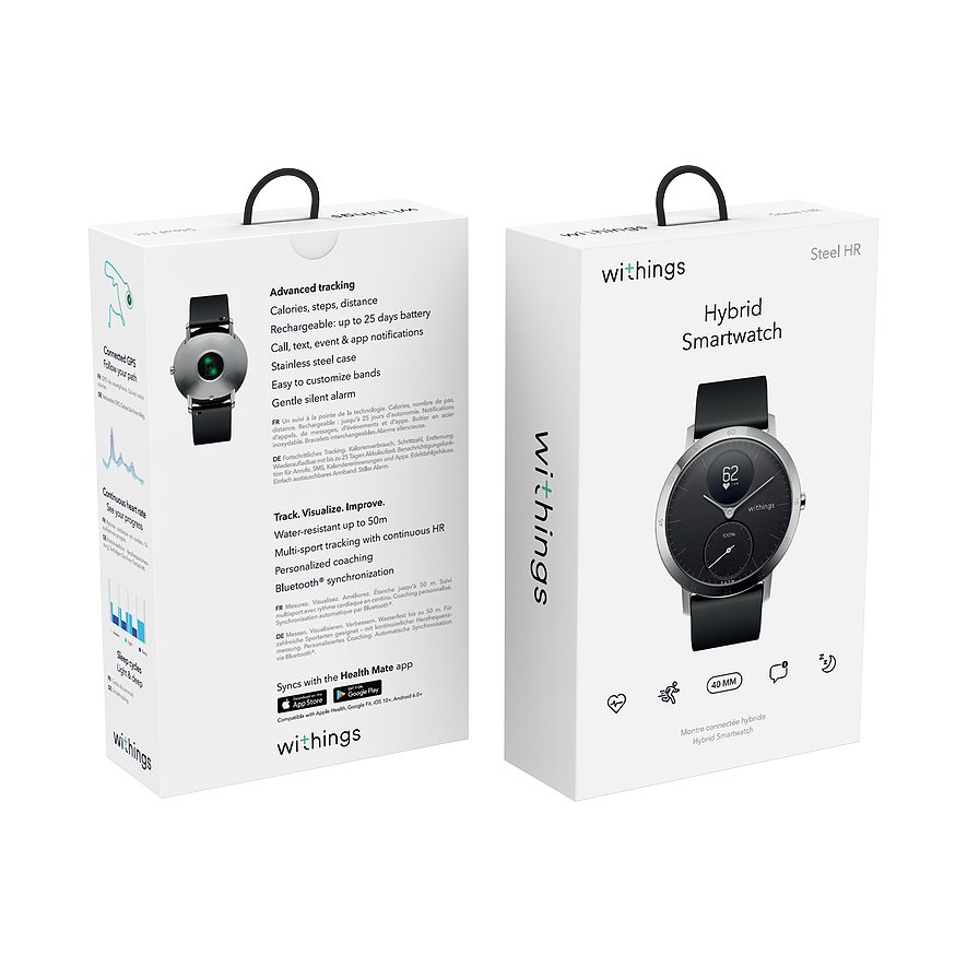 Withings Smartwatch HWA03b-40 black W2
