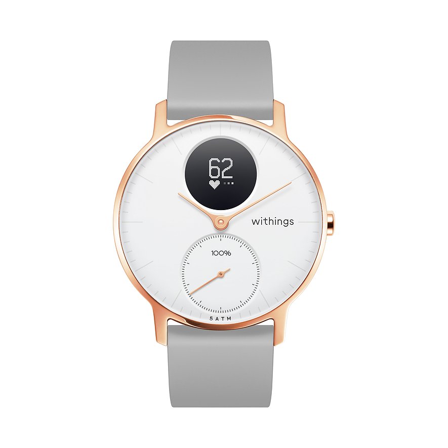 Withings Smartwatch HWA03b-36white-RG -S.Grey-All-