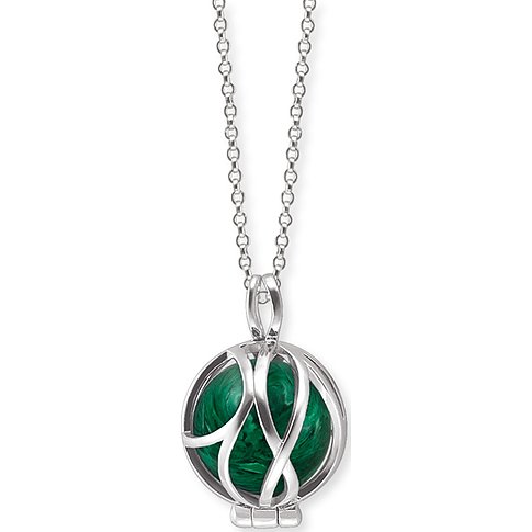 Collier Engelsrufer en argent 925 avec malachite.
