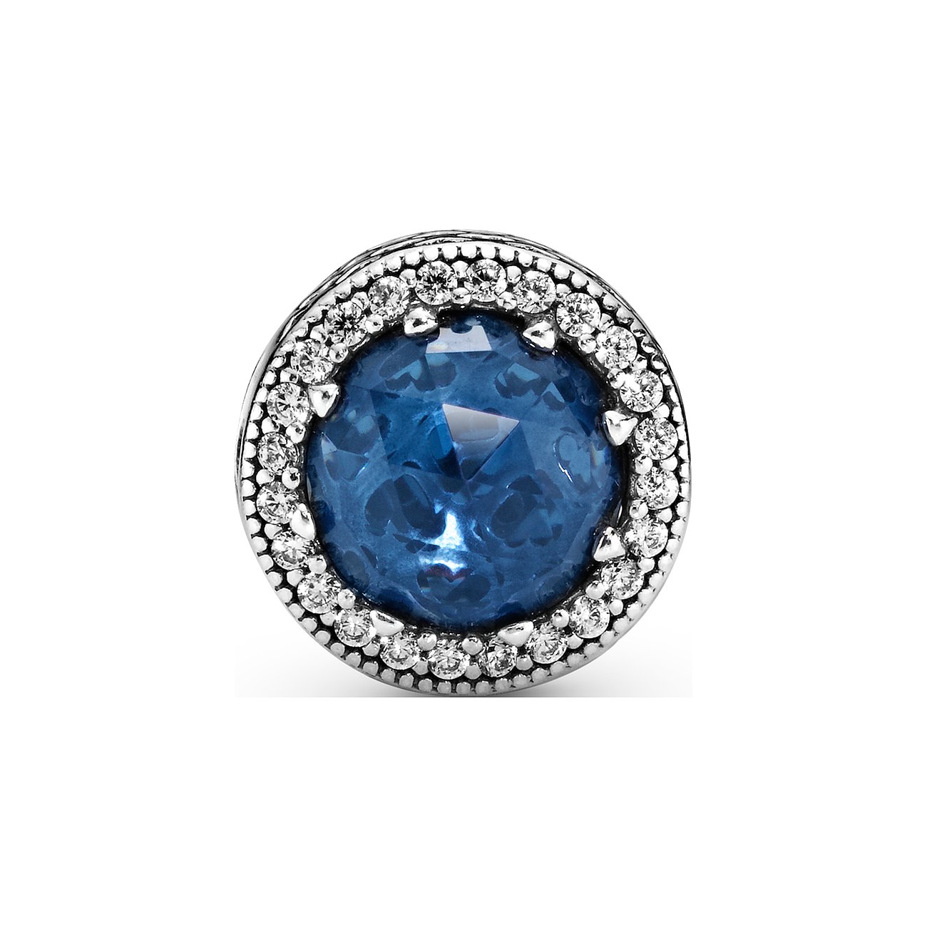 Pandora Charm Moments Funkelnd Dunkel Blau 791725NMB