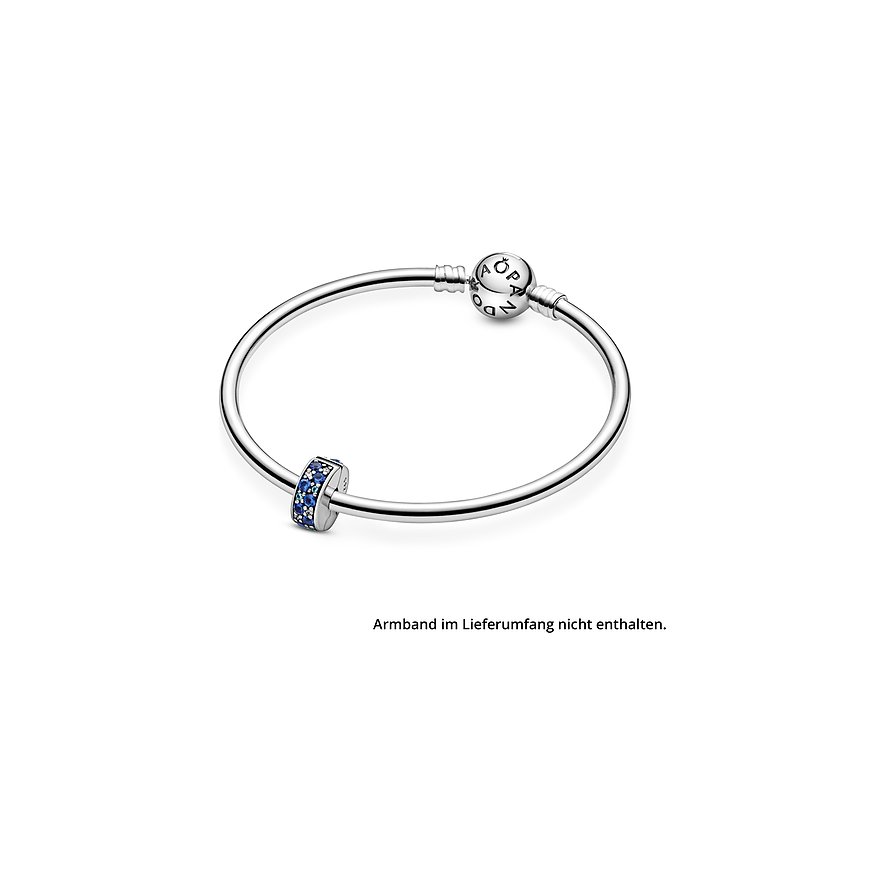 Pandora Charm Moments Blauer Pavé-Clip 791817NSBMX