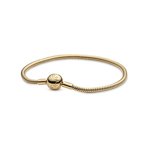 Pandora Armband aus 750er Gold, mit Gravur.