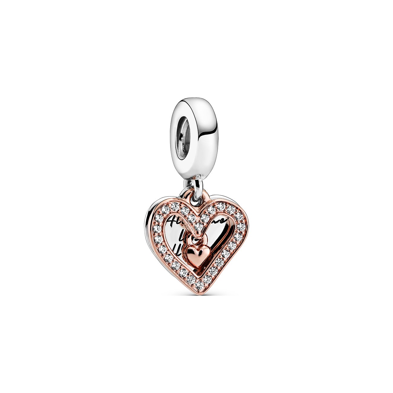 Pandora Charm Moments Funkelndes Freihand-Herz 788693C01