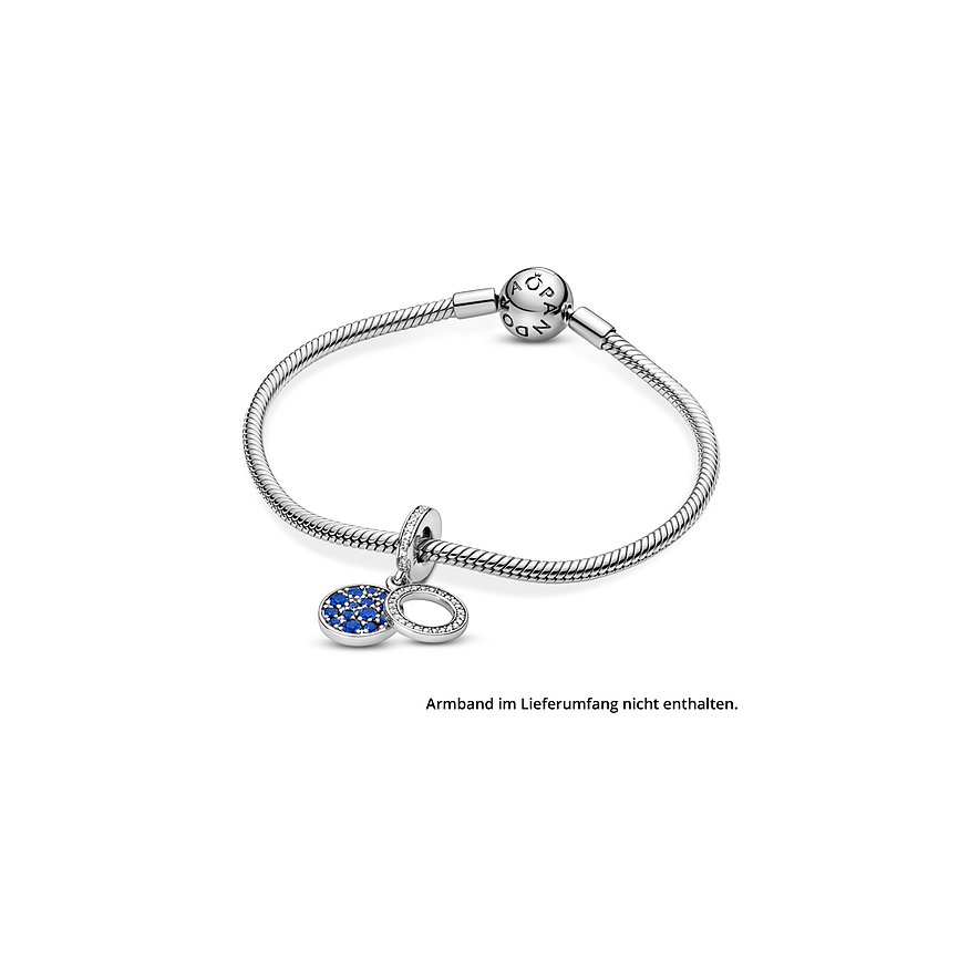 Pandora Charm Moments Funkelnde blaue Scheibe 799186C01
