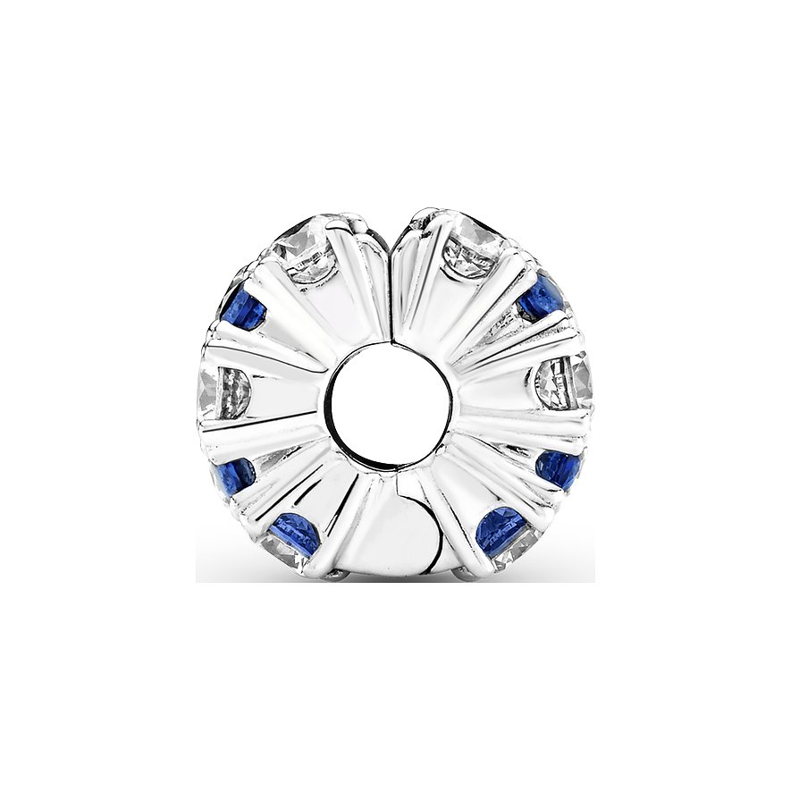 Pandora Charm Timeless Klarer & blau funkelnder Clip 799171C01