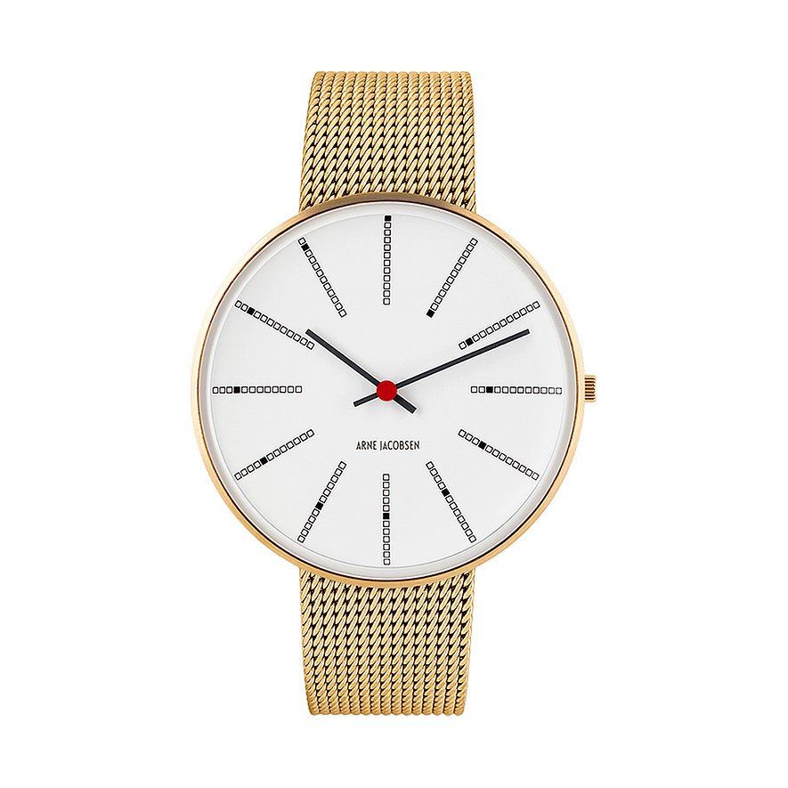 

Arne Jacobsen Herrenuhr Bankers 53108-2009 Edelstahl