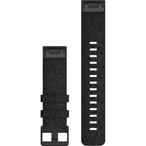 Garmin Textil-Armband in Schwarz mit Dornschließe.