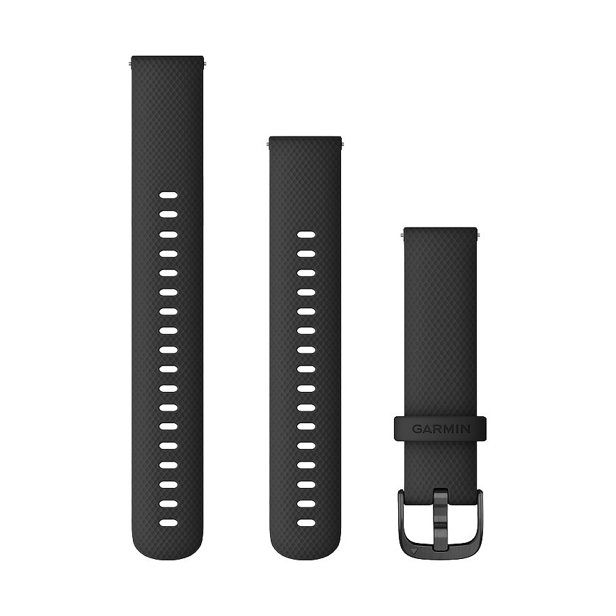 Garmin Silikon-Armband mit Waffelmuster und Dornschließe.