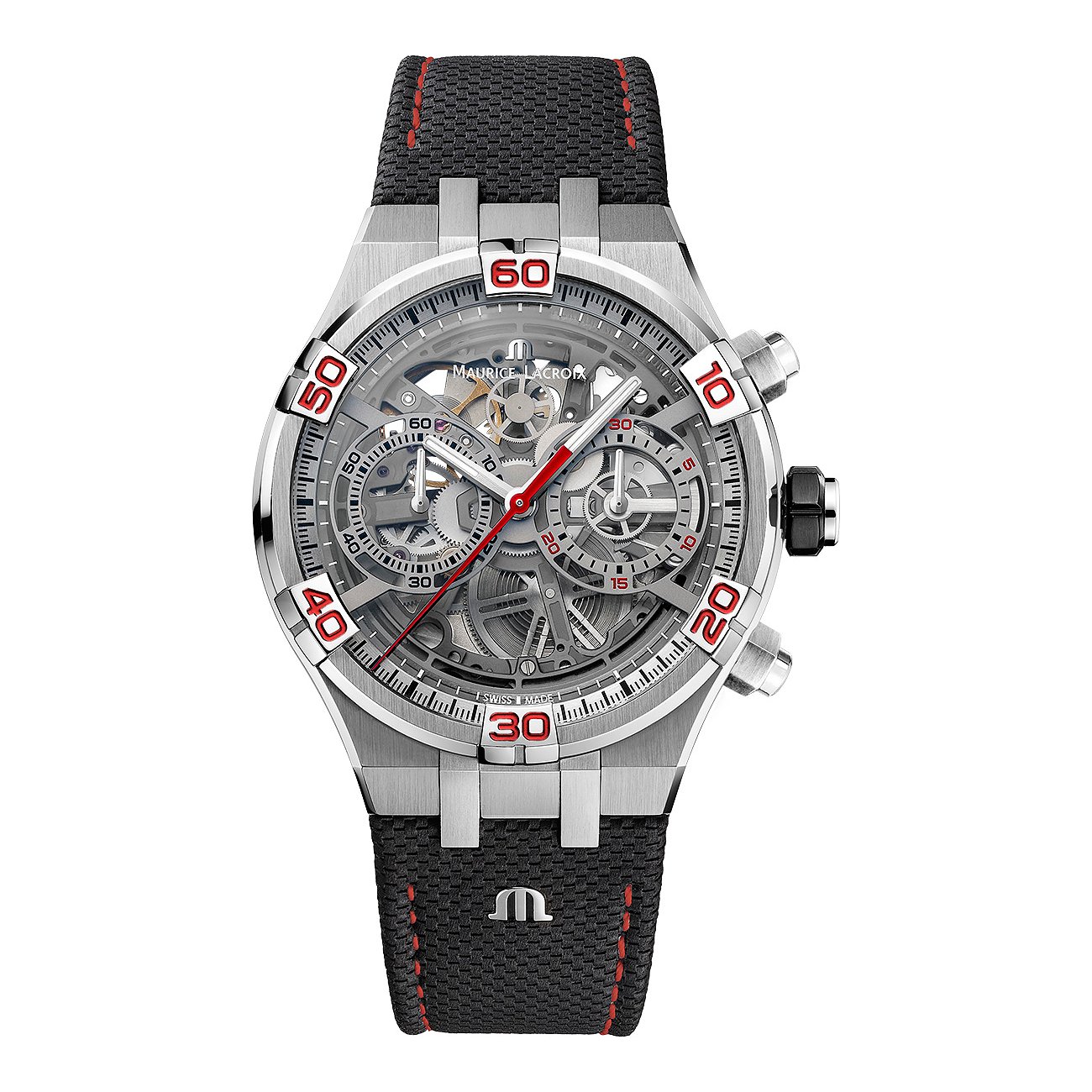 Maurice Lacroix Herrenuhr Aikon Chronograph Skeleton AI6098-SS001-091-2