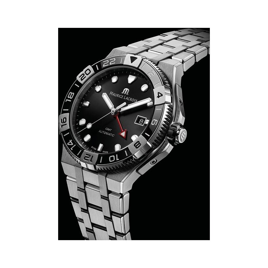 Maurice Lacroix Uhren-Set inkl. Wechselarmband Aikon Venture GMT AI6158-SS00F-330-A