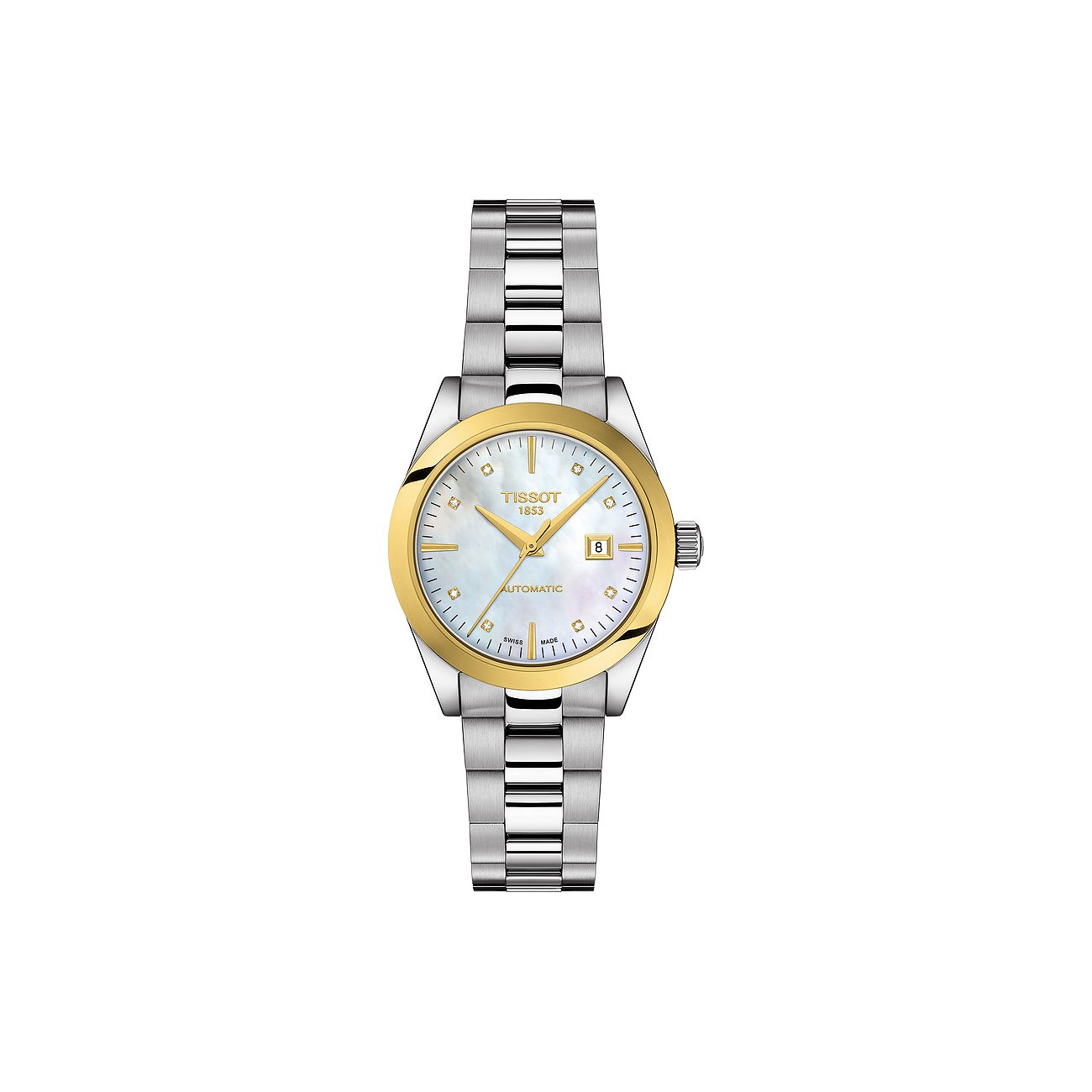 Tissot Damenuhr T-My Lady Automatic 18K Goldlünette T9300074111600