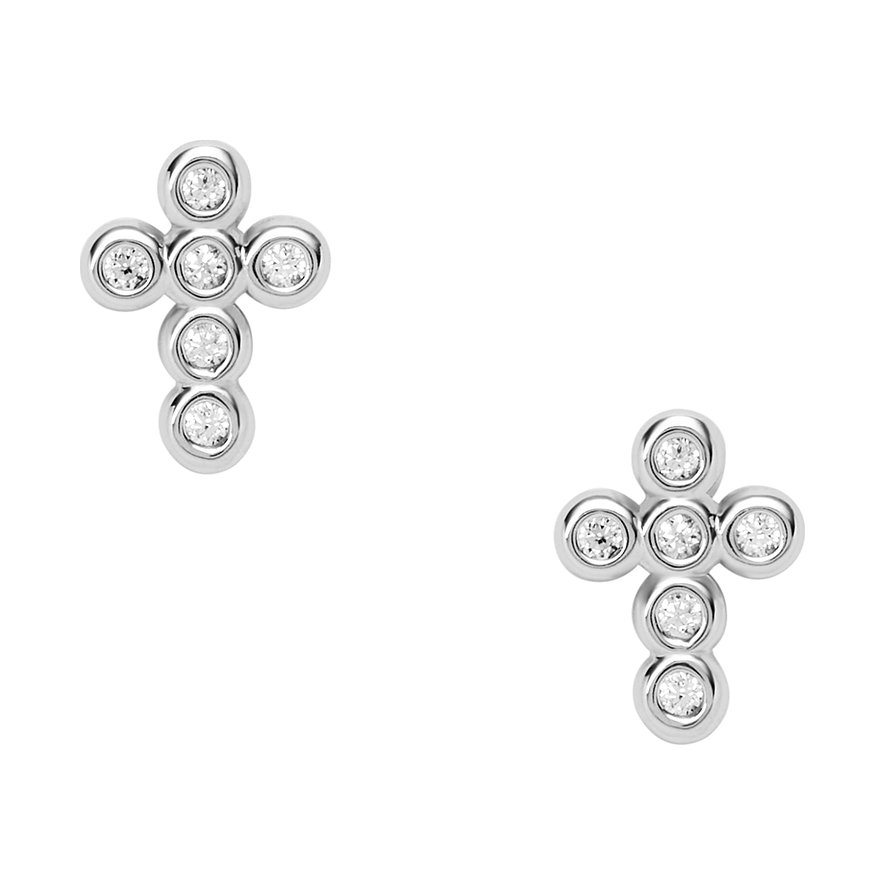 

Fossil Boucles d'oreilles à fermoir à poussette JFS00544040 925 Argent