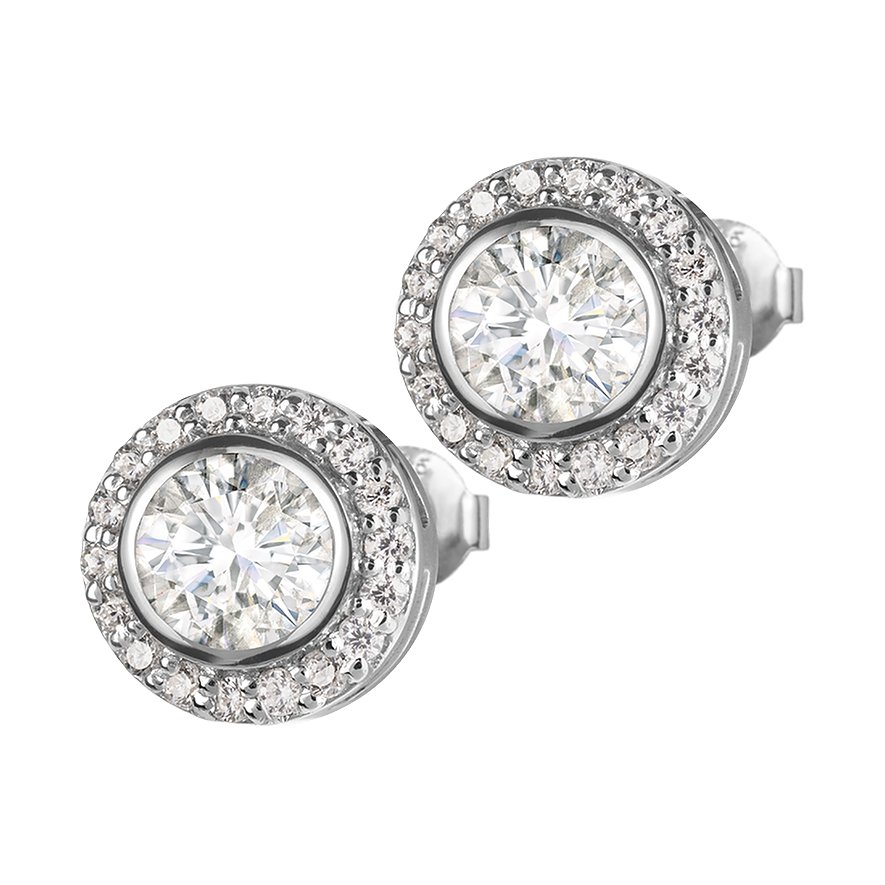 Jacques Lemans Boucles d'oreilles à fermoir à poussette SE-O105A 925 Argent
