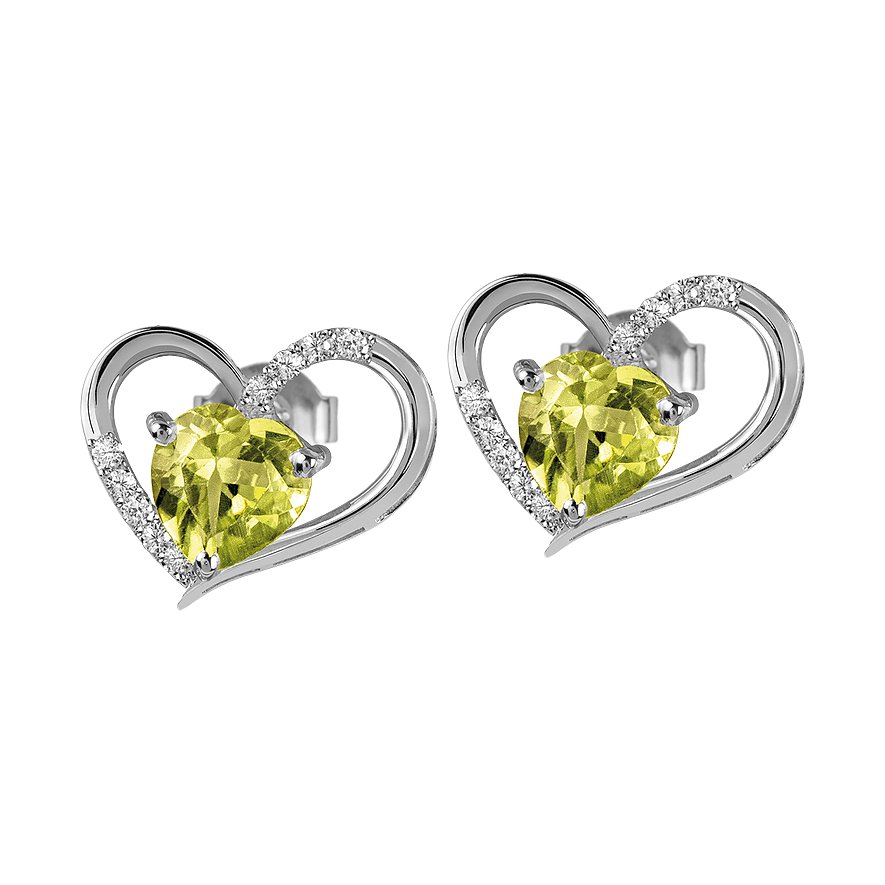 Jacques Lemans Boucles d'oreilles à fermoir à poussette SE-O118B 925 Argent