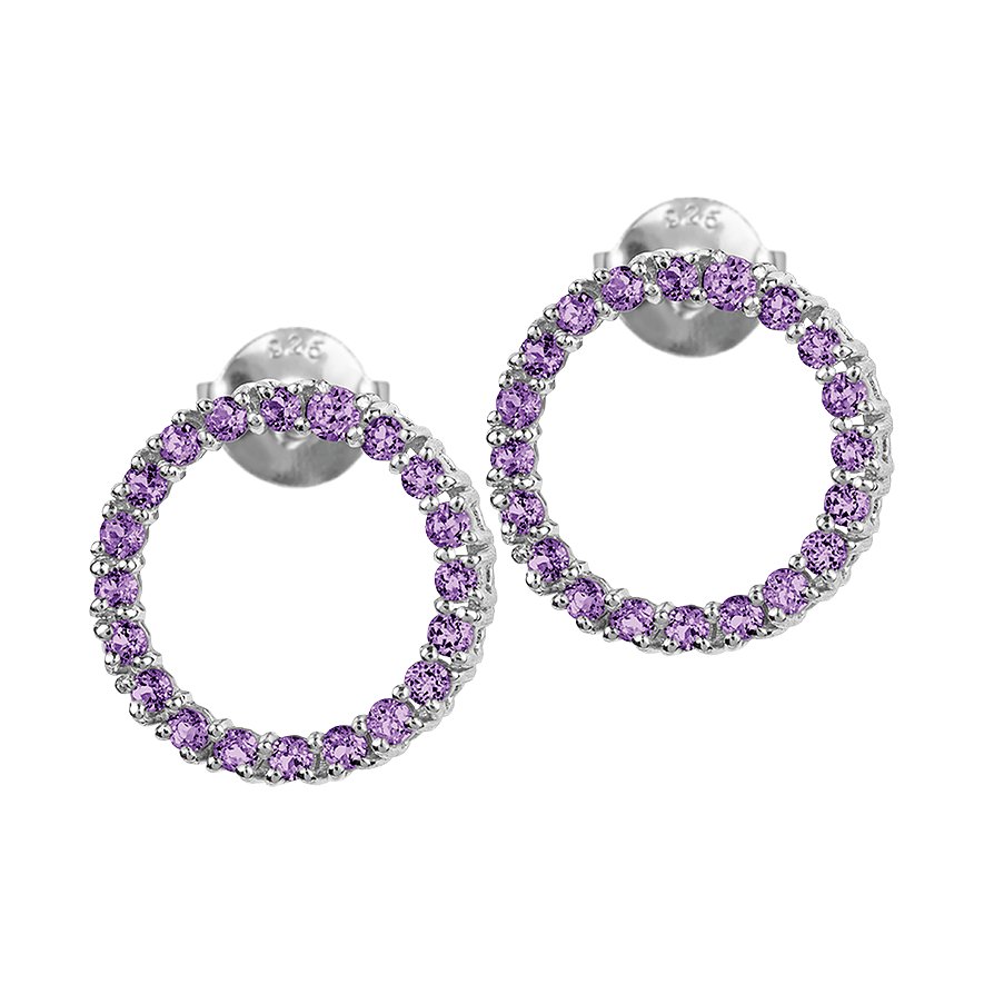 

Jacques Lemans Boucles d'oreilles à fermoir à poussette SE-O121B 925 Argent