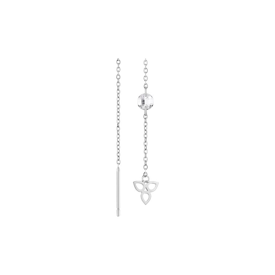 Orecchini Pendenti Tamaris TJ-0004-E-12 – Acciaio Inox Con Zirconi, Design A Fiore, 11 Cm