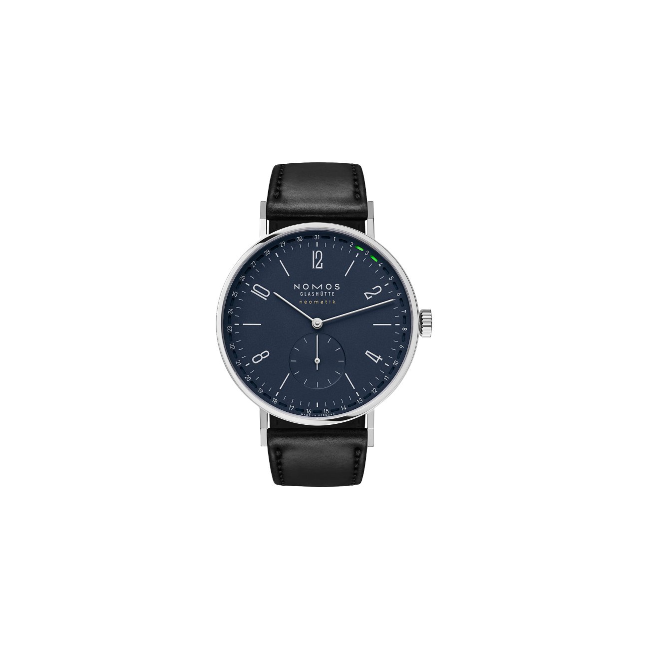 Nomos Glashütte Herrenuhr Tangente neomatik 41 Update nachtblau 182