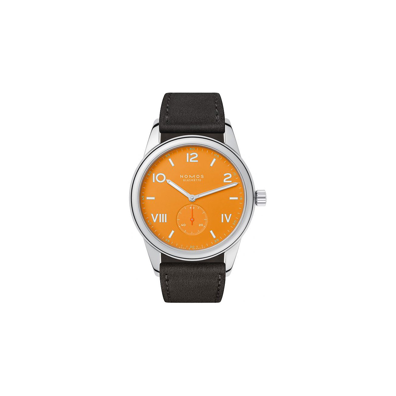 Nomos Glashütte Herrenuhr Club Campus 38 future orange 729