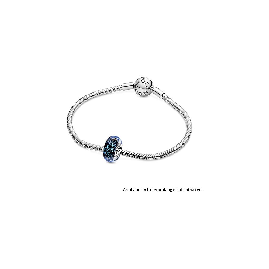 Pandora Charm Moments Welliges dunkelblaues Ozean Murano-Glas 798938C00