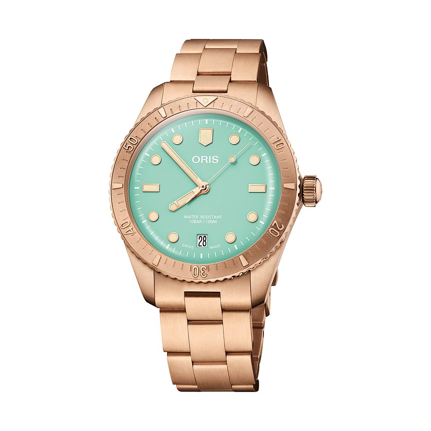 Oris Damenuhr Cotton Candy 01 733 7771 3157-07 8 19 15, Unisex, Bronze, Armband: Metall, Automatik, analog