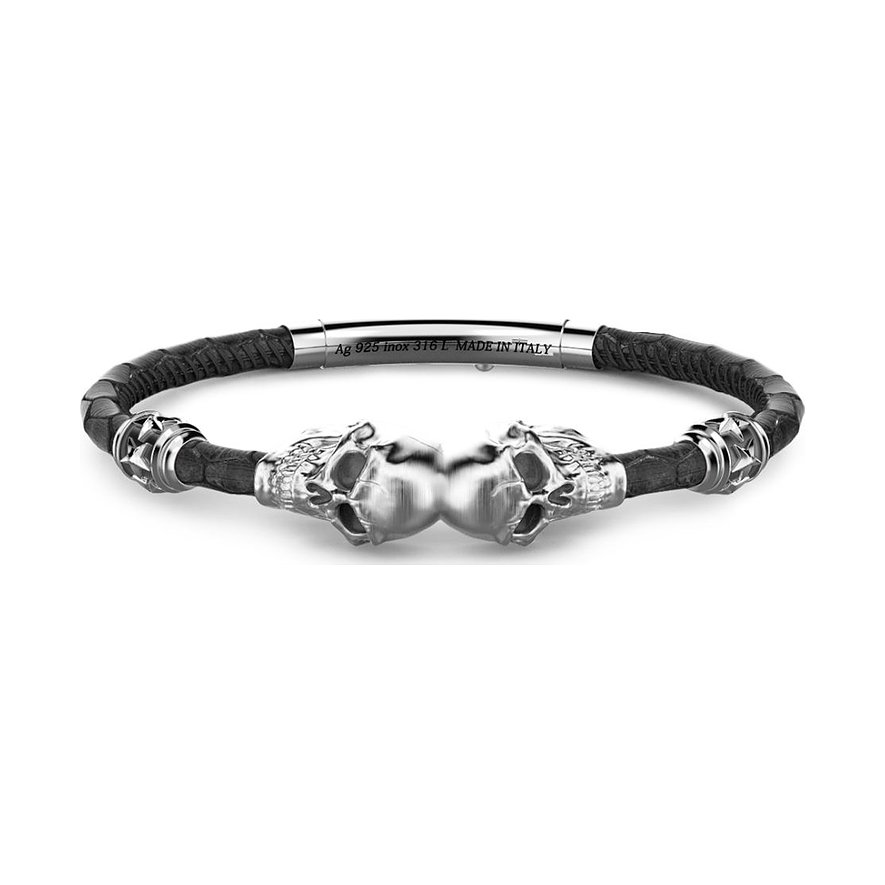 

Zancan Bracelet EXB770-NE Cuir, 925 Argent