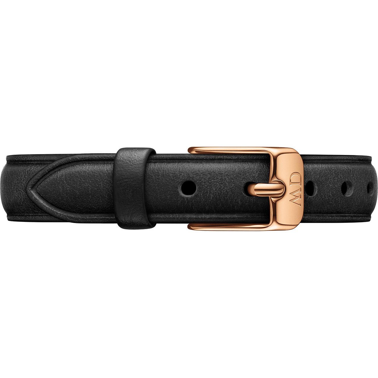 Daniel Wellington Petite Durham, Montre Marron/Or Rose Bracelet, 14 mm, Cuir, pour Femmes